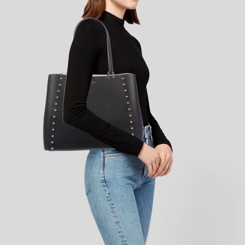 Kate Spade Black Studded Tote